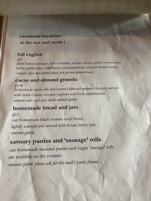 Weekend Breakfast   at The Nut and Nettle in Bridlington