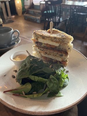Tofu toastie  at The Nut and Nettle in Bridlington