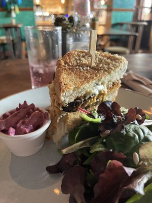 Aubergine toastie  at The Nut and Nettle in Bridlington