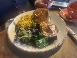 Toastie with salad   at The Nut and Nettle in Bridlington
