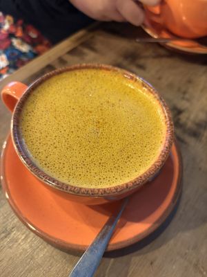 Turmeric chai   at The Nut and Nettle in Bridlington
