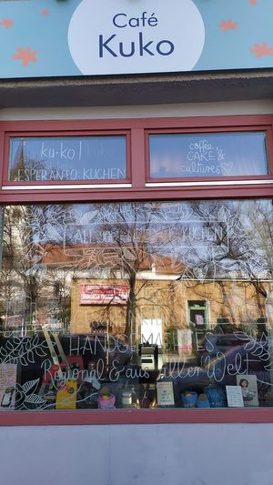 Store front at Café Kuko in Munich