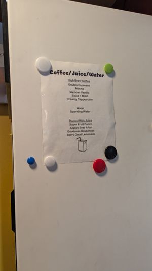 Beverage options at Süp in Reno