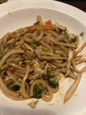 Noodles made vegan upon request   at Yanagi Sushi in Gilbert