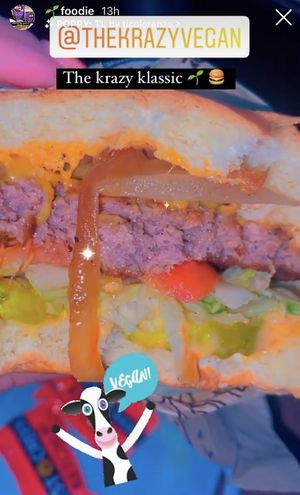 Krazy klassic 🌱🍔 at The Krazy Vegan in Hallandale Beach