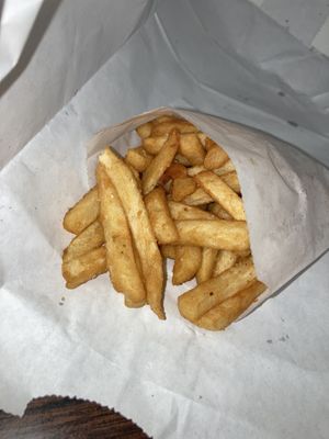 Fries were perfect  at The Krazy Vegan in Hallandale Beach