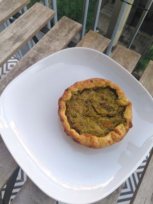gluten free veg pie at Filomila in Athens
