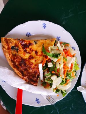 veggie pie + salad 🤤 at Filomila in Athens