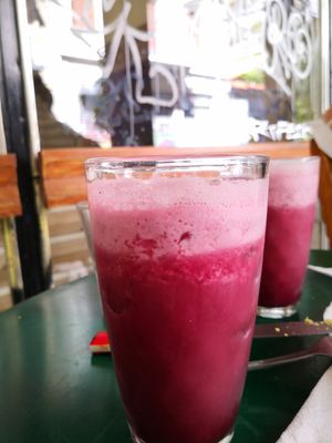 grapes ginger juice 🥤 at Filomila in Athens