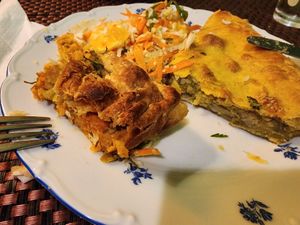 2 vegan pies at Filomila in Athens