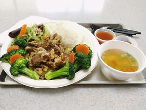 Orange Chicken at Cafe Jay in San Diego