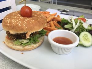 Vegan Burger at Hippocampus in Protaras