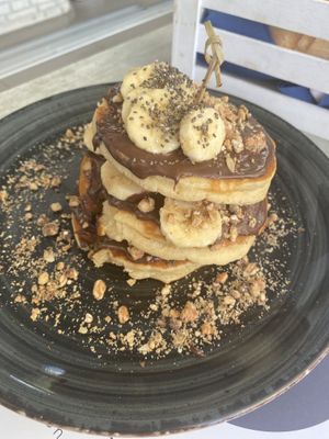 Tahini chocolate pancake at Hippocampus in Protaras