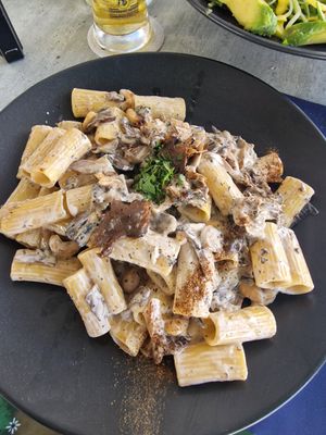 Mushroom rigatoni at Hippocampus in Protaras