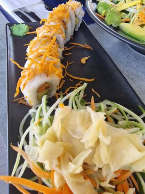 Sweet vegan maki at Hippocampus in Protaras