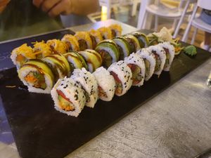 'sushi plate' at Hippocampus in Protaras