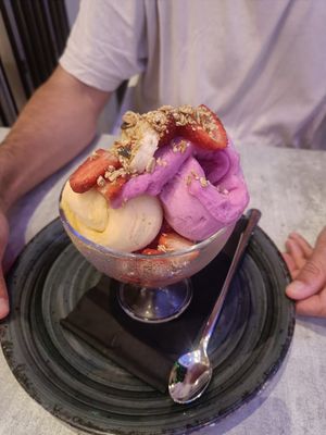 Vegan ice cream at Hippocampus in Protaras