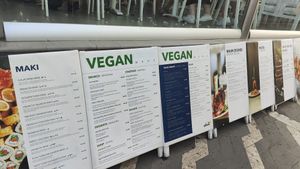 Menu outside at Hippocampus in Protaras