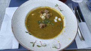 Vegetable soup  at Hippocampus in Protaras