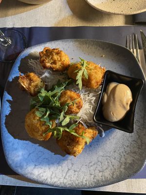 Cauliflower spicy bites  at Hippocampus in Protaras