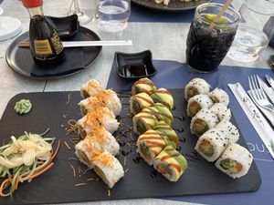 Vegan sushii  at Hippocampus in Protaras