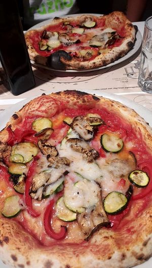 Pizza Ortolana with vegan cheese. at Verace  in Nova Gorica