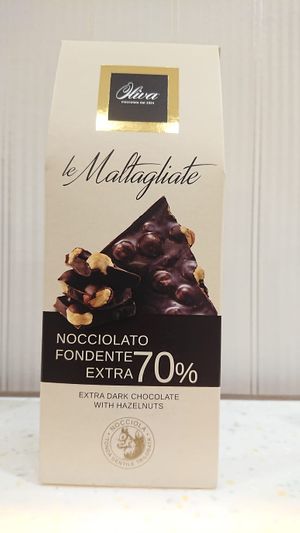 Dark chocolate with hazelnuts - vegan at MLTZ Gourmet Chocolates in Central Singapore