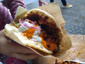 The regular sandwich at Etyok Vegan Kebab in Nuremberg