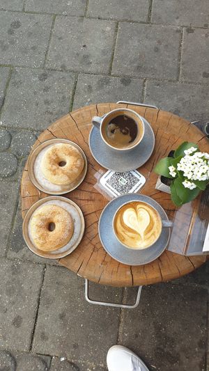 donuts und Kaffee at Etyok Vegan Kebab in Nuremberg