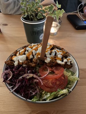 kebab plate  at Etyok Vegan Kebab in Nuremberg