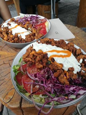 Ali in der Schüssel at Etyok Vegan Kebab in Nuremberg