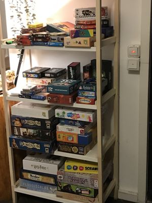 Board games  at Etyok Vegan Kebab in Nuremberg