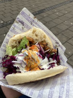 Aus dem Truck, weiterhin genial🤤  at Etyok Vegan Kebab in Nuremberg