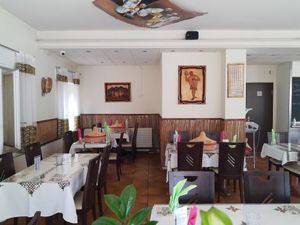 Interior at Abyssinia in Sion