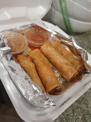 Spring rolls  at Thai Mango in Sacramento