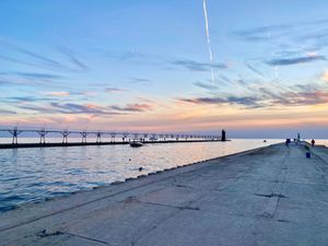 Beautiful North Pier, just steps away for your complete getaway experience! at Plant Life Journey Retreats in South Haven