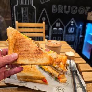 Croque at Cropains in Bruges