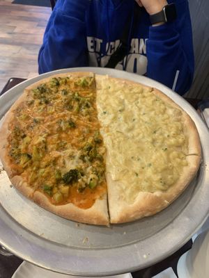 Buffalo broccoli and vegan Mac n cheesee  at Pat D's Pizza in Howell