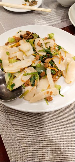 Chinese fried rice cake  at Lotus Pond Vegetarian in Petaling Jaya