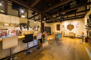 Inside the cafe at Jumonji Cafe 十文字カフェ in Kuroishi