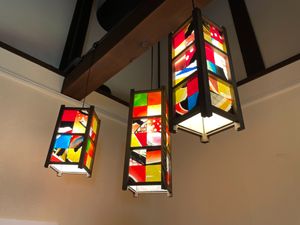 It’s the little things like these lanterns that make it a nice, cosy place. at Jumonji Cafe 十文字カフェ in Kuroishi