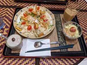 Somen set at Jumonji Cafe 十文字カフェ in Kuroishi