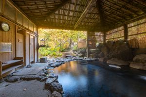 Hot spring (one of four) at Aoni Onsen in Kuroishi