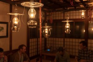 Atmosphere inside at Aoni Onsen in Kuroishi