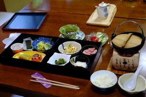 breakfast at Tabinoyado Saikawa in Kuroishi