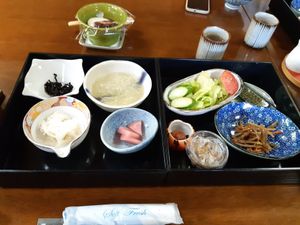 Breakfast at Tabinoyado Saikawa in Kuroishi