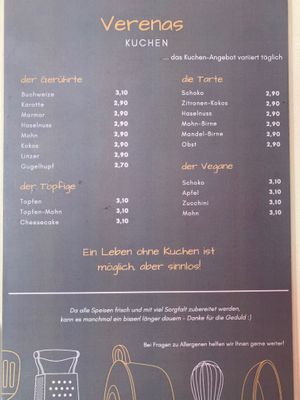 Cakes at Verenas in Innsbruck