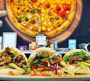 Vegan bao buns at Bites7060 in Larnaca