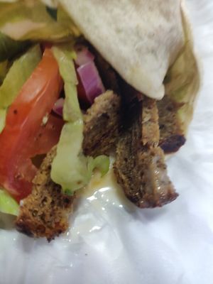 Seitan gyros wrap at Bites7060 in Larnaca