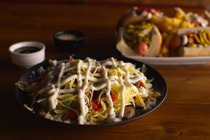 vegan salad at Hot Mamma's Dog in Glyfada